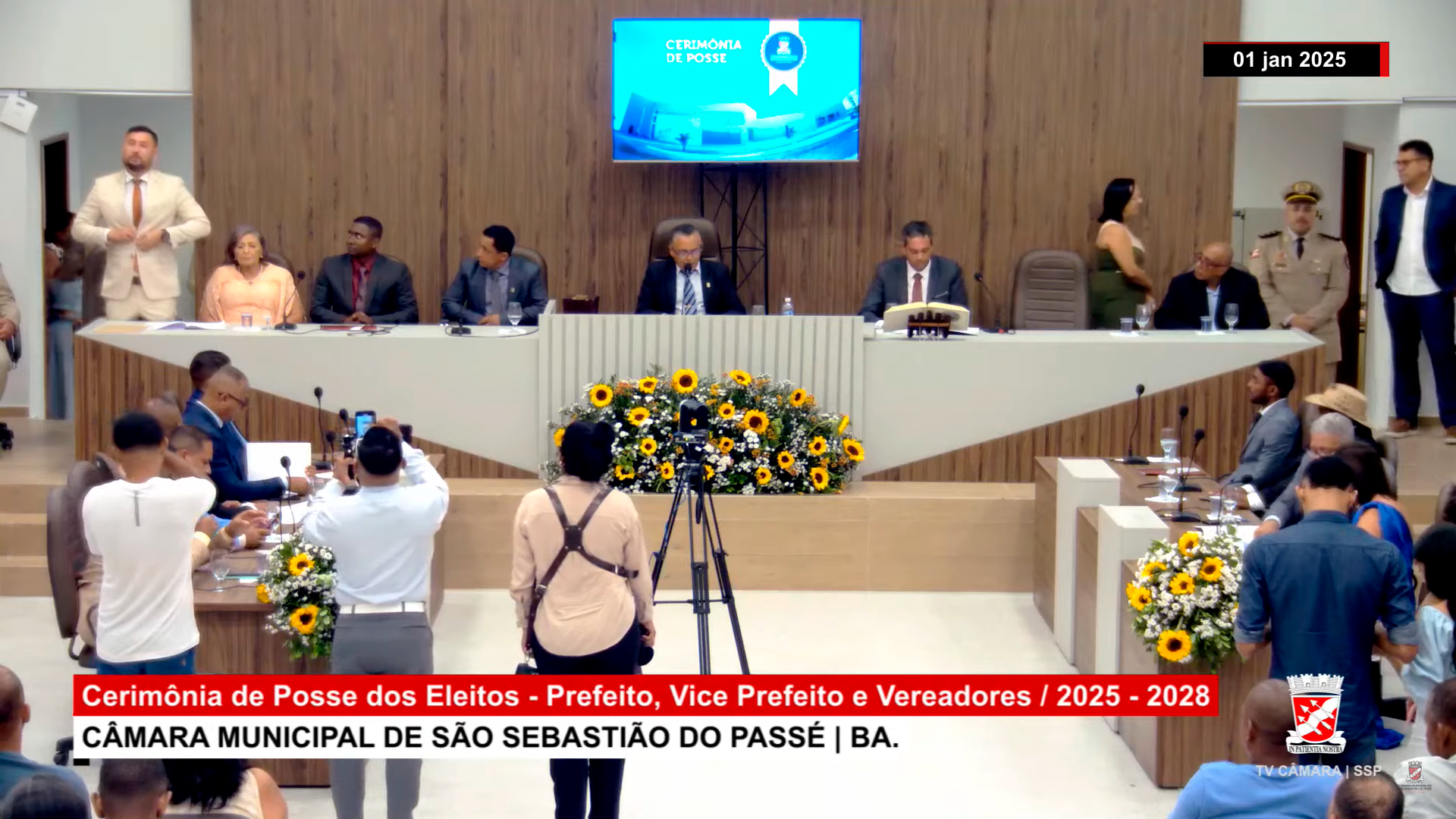 ELEITA A NOVA MESA DIRETORA DA CÂMARA MUNICIPAL DE SÃO SEBASTIÃO DO PASSÉ