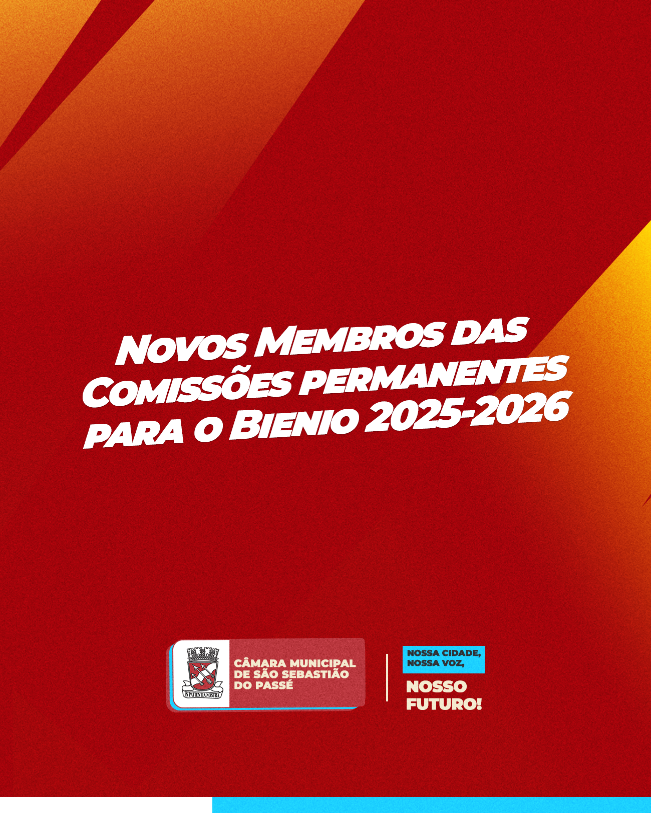 Câmara Municipal de São Sebastião do Passé: Novos Membros das Comissões Permanentes para o Bienio 2025-2026