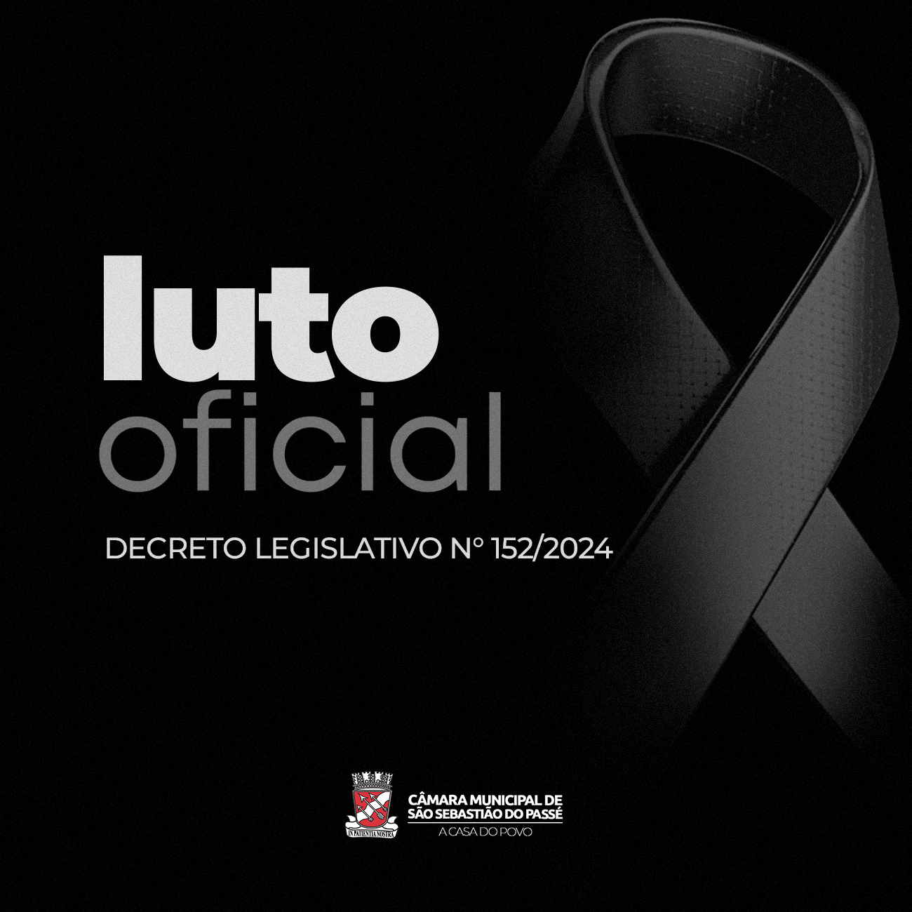 Câmara Municipal de São Sebastião do Passé decreta luto oficial por três dias em respeito ao falecimento do vereador Lázaro