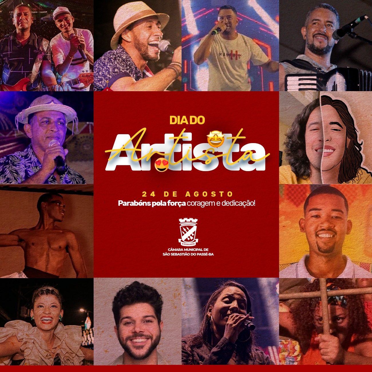Câmara Municipal de São Sebastião do Passé homenageia artistas Dia do Artista
