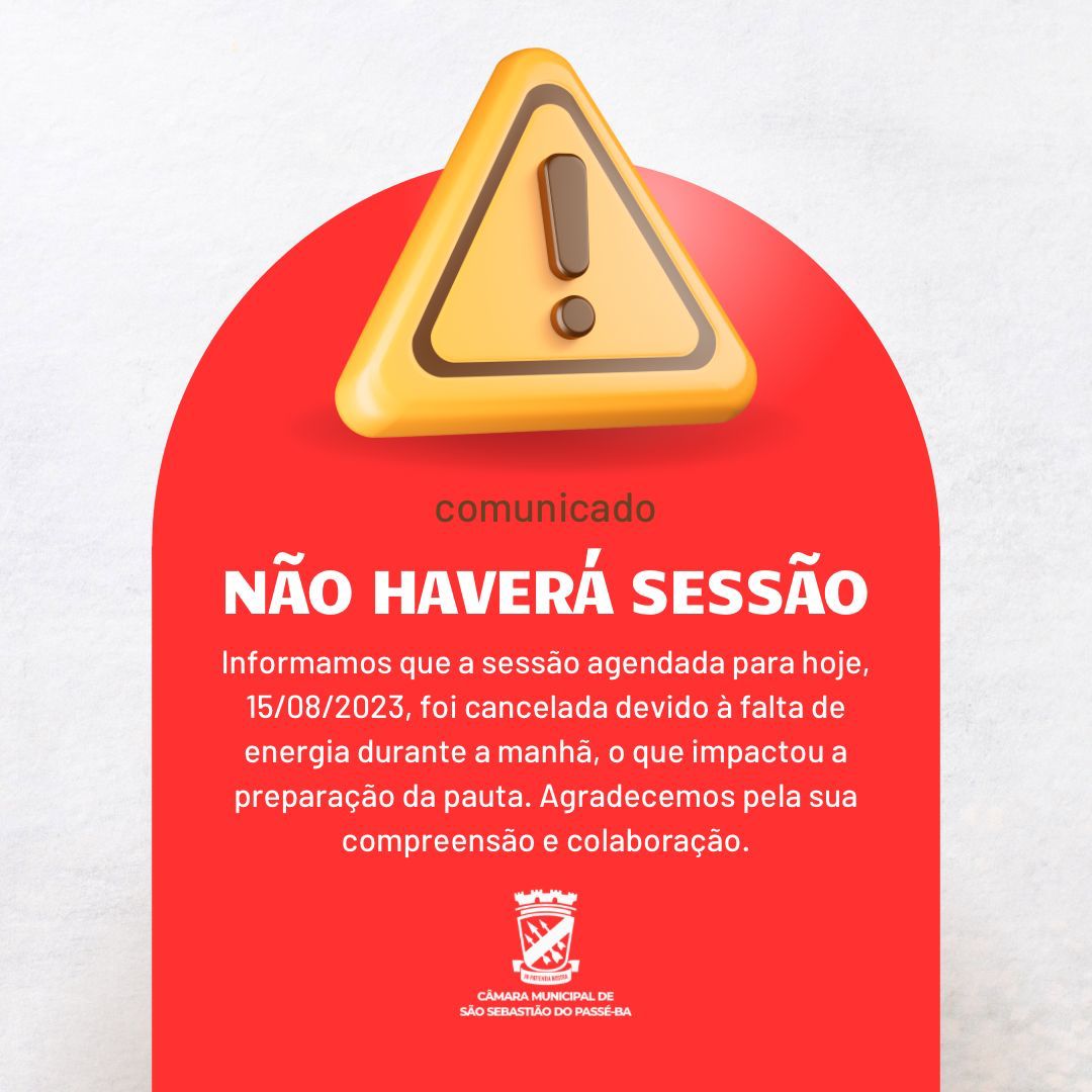 Cancelamento da Sessão da Câmara: Falta de Energia impacta na preparação da pauta