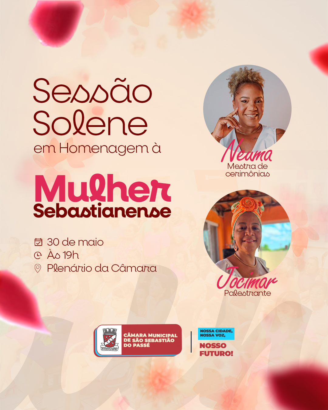 Palestrante e Mestra de Cerimônia São Destaques na Sessão Solene